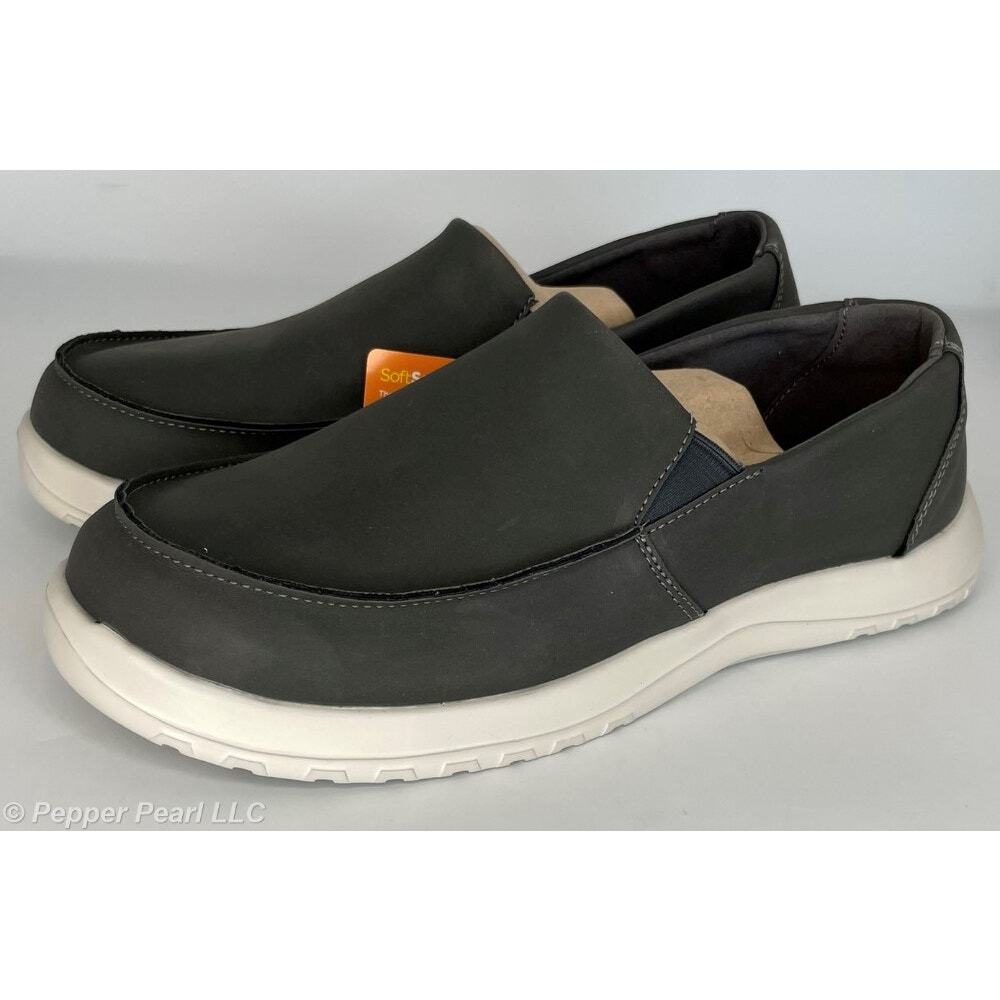 Charcoal Comfortable Slip On Work Leisure Loafer Shoes Men's Size 8 Women's 10